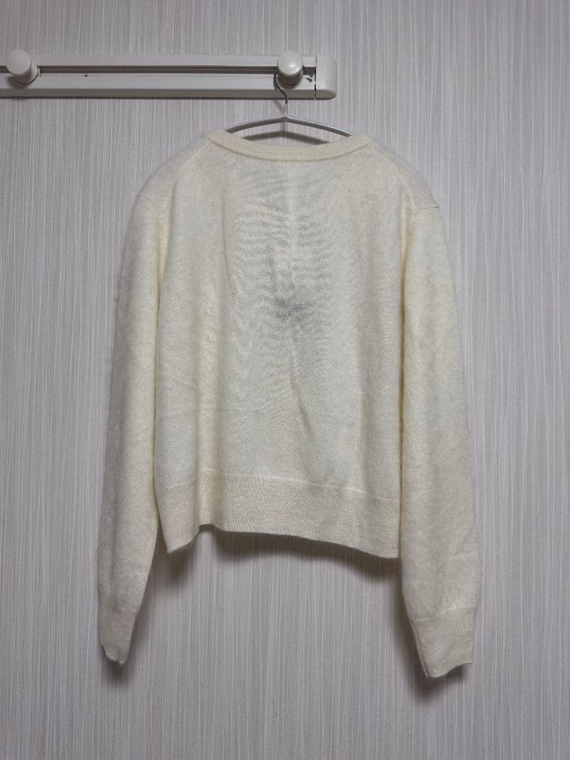 【新品タグ付】LILY SILK 超ソフト 起毛カシミア ネック カーディガン