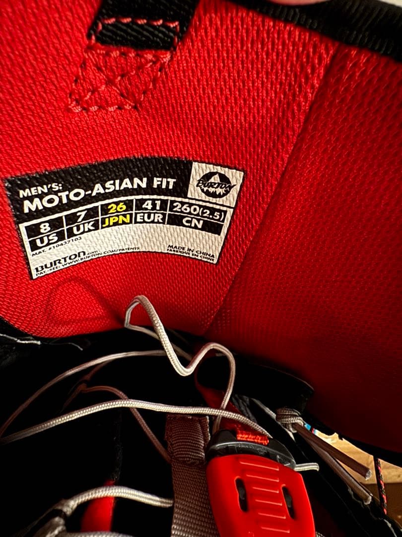 BURTON MOTO アジアンフィット　26センチ　スノーボードブーツ