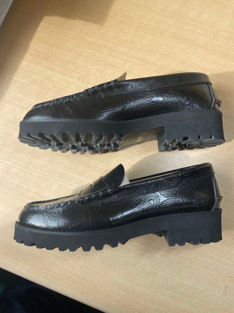 The Kenford/ ペイズリーローファー/24cm/箱・ステッカー付き