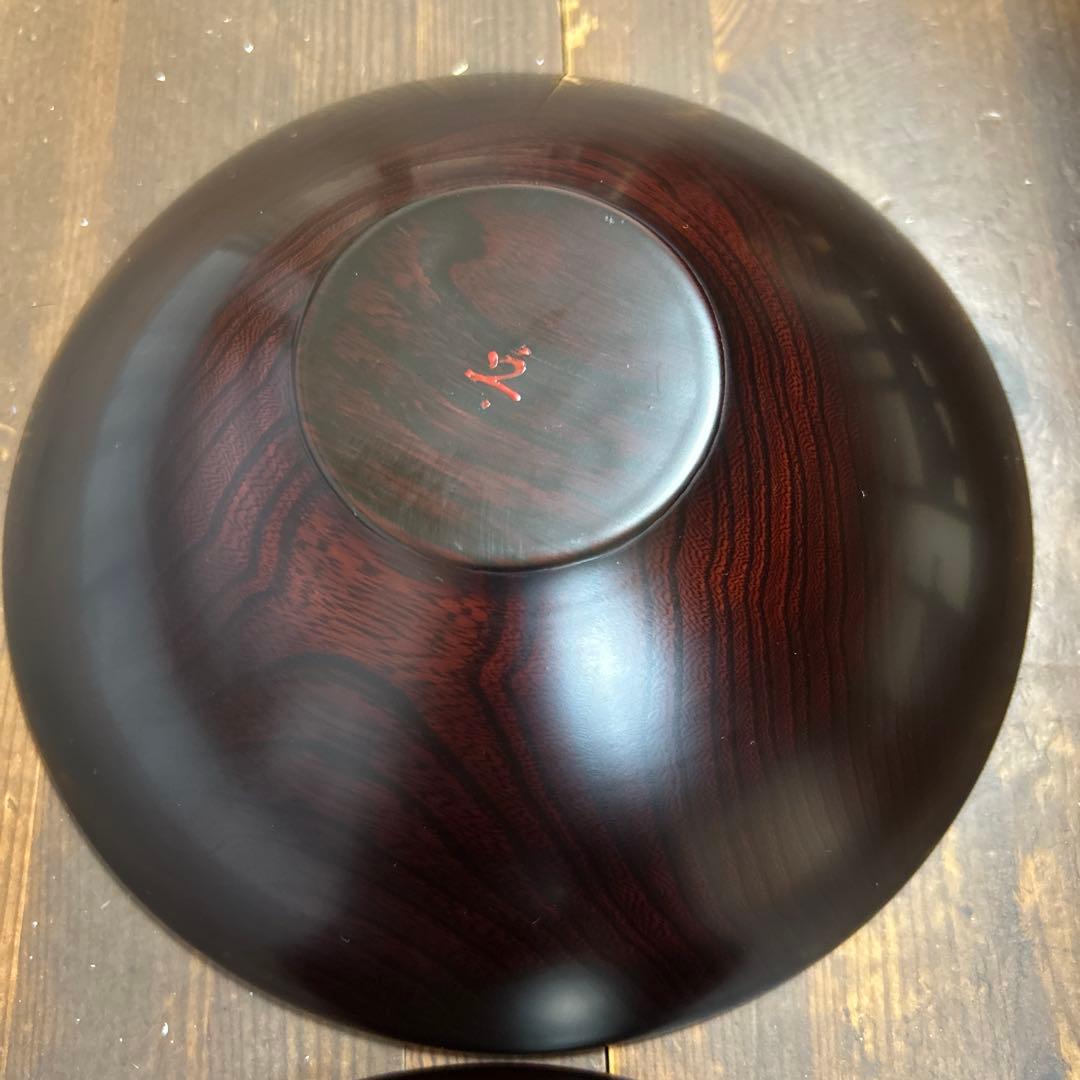 山中漆器　木製　天然木　深皿　越前漆器　丼