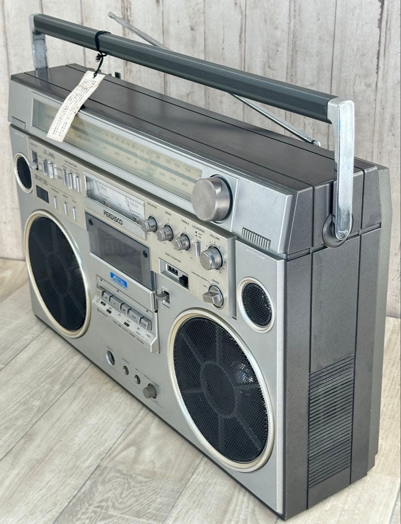 動作品| 日立　HITACHI ラジカセ TRK-8600 昭和レトロ　ラジオ