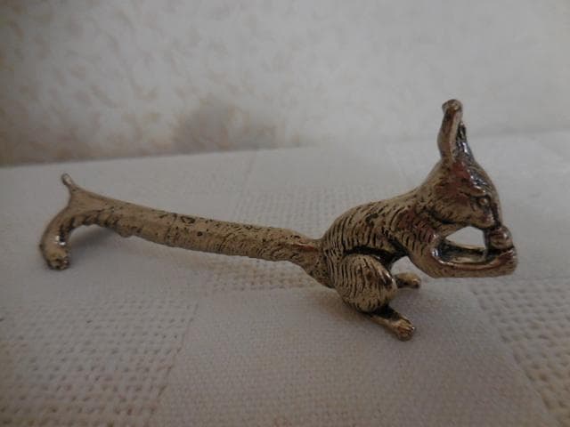 希少 カトラリーレスト 箸置き リス どんぐり アンティーク ６ケ　カナダ購入