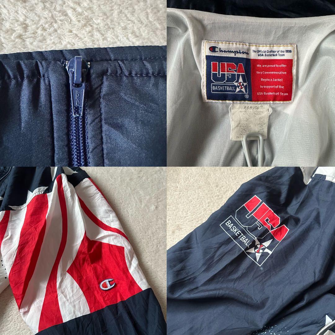 ら*む様 90s チャンピオン ブルゾン ジャンパー USA代表 ドリームチーム