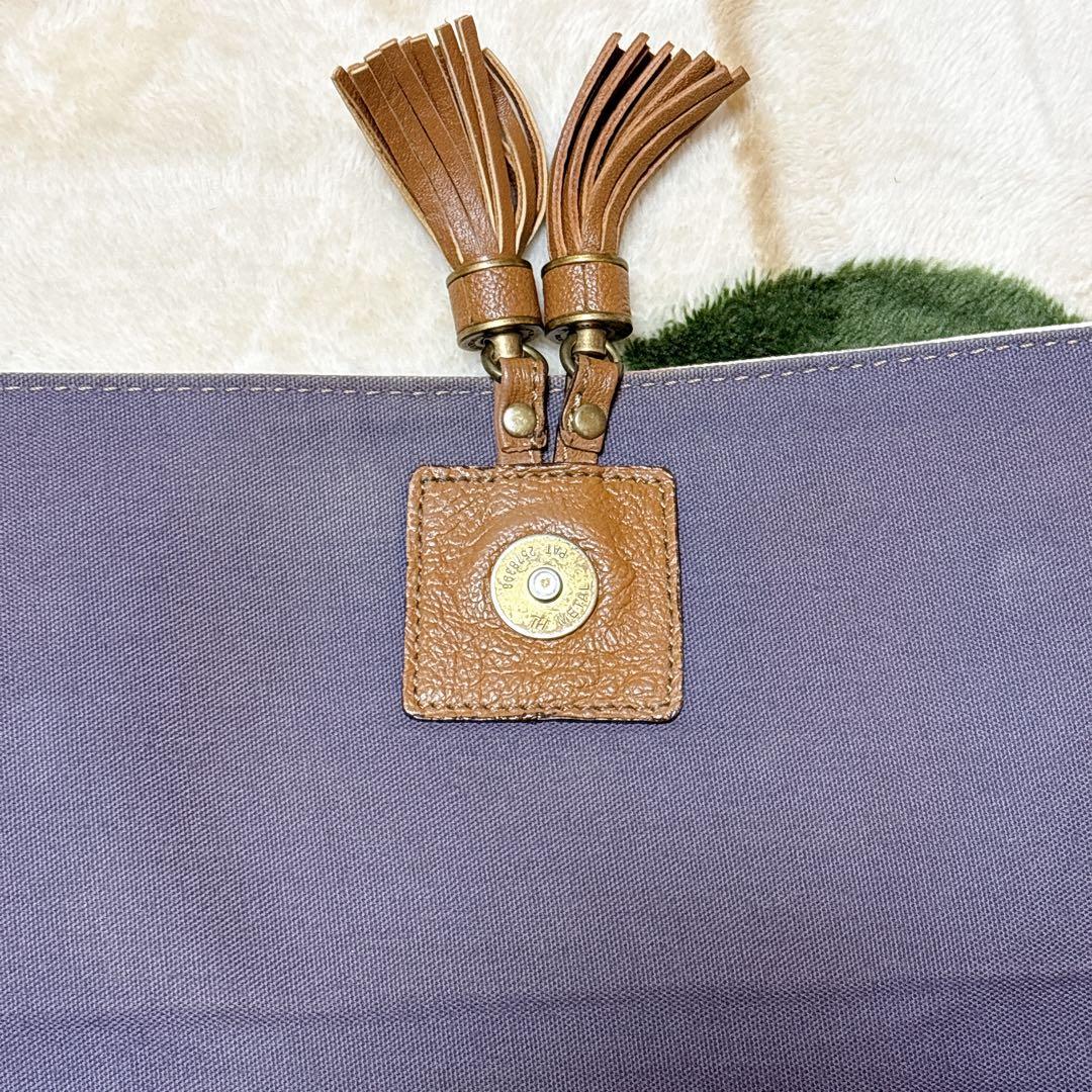 バーバリーブルーレーベル キャンバス ショルダーバッグ