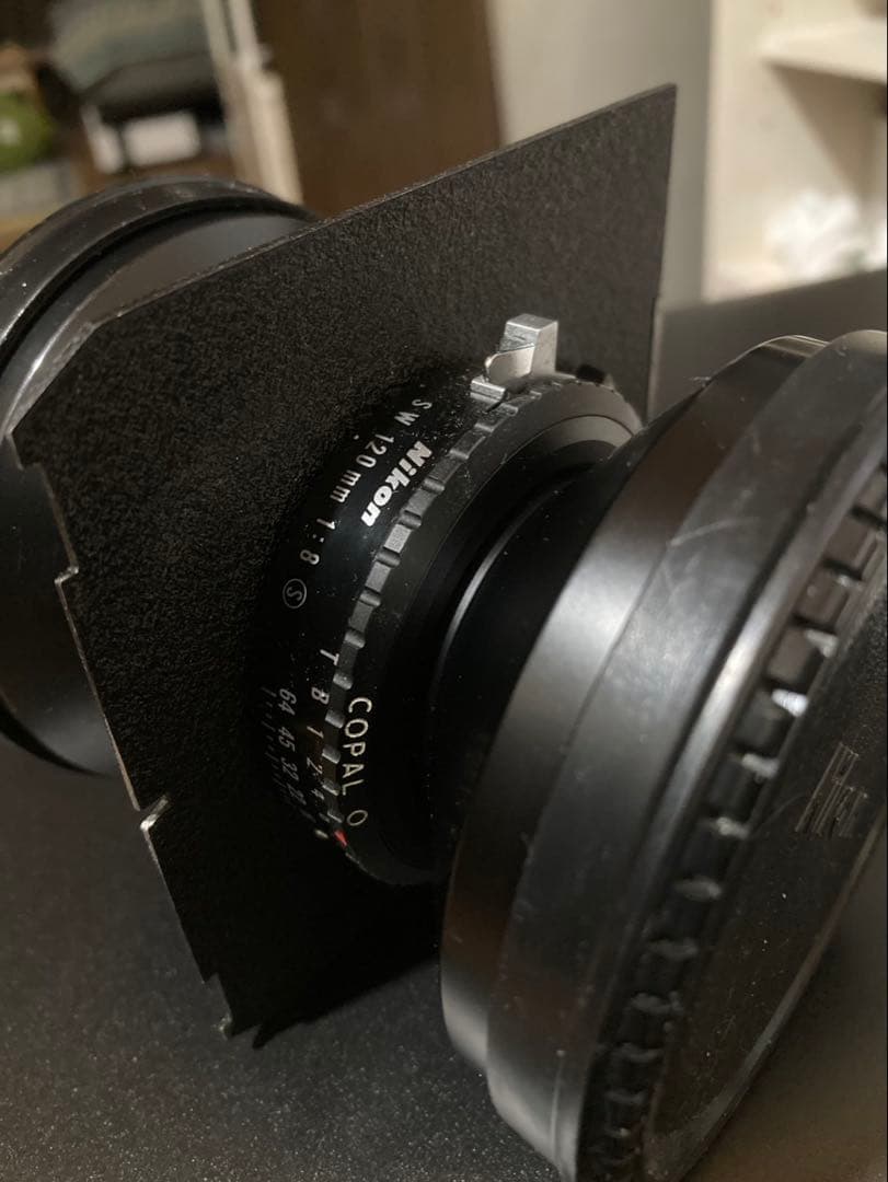 【希少】【美品】ニッコールSW120mm/F8 8×10カバーの超広角レンズ