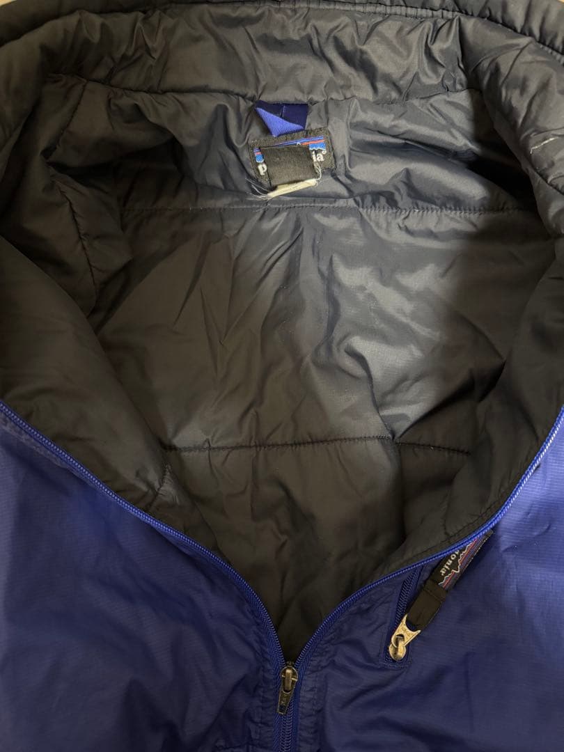 【レア01s】パタゴニア パフボール ベスト青/黒 L