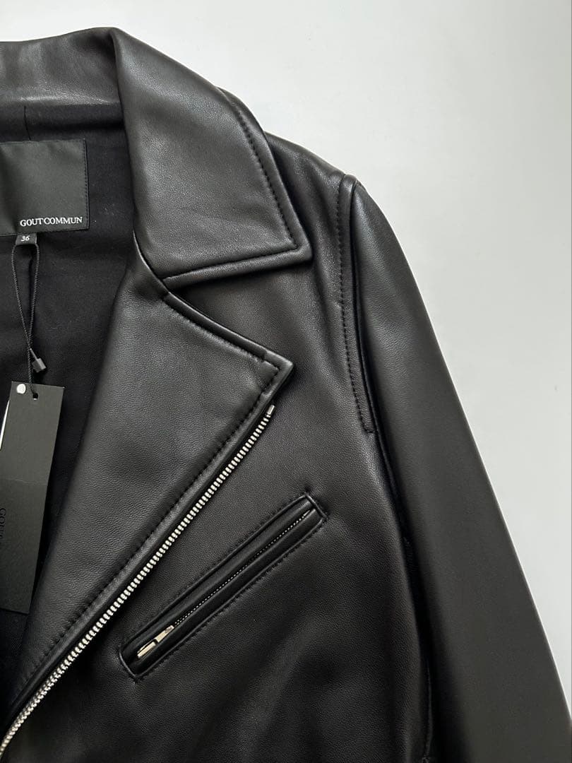 【新品未使用】goutcommunラムレザーライダースジャケット滝沢眞紀子