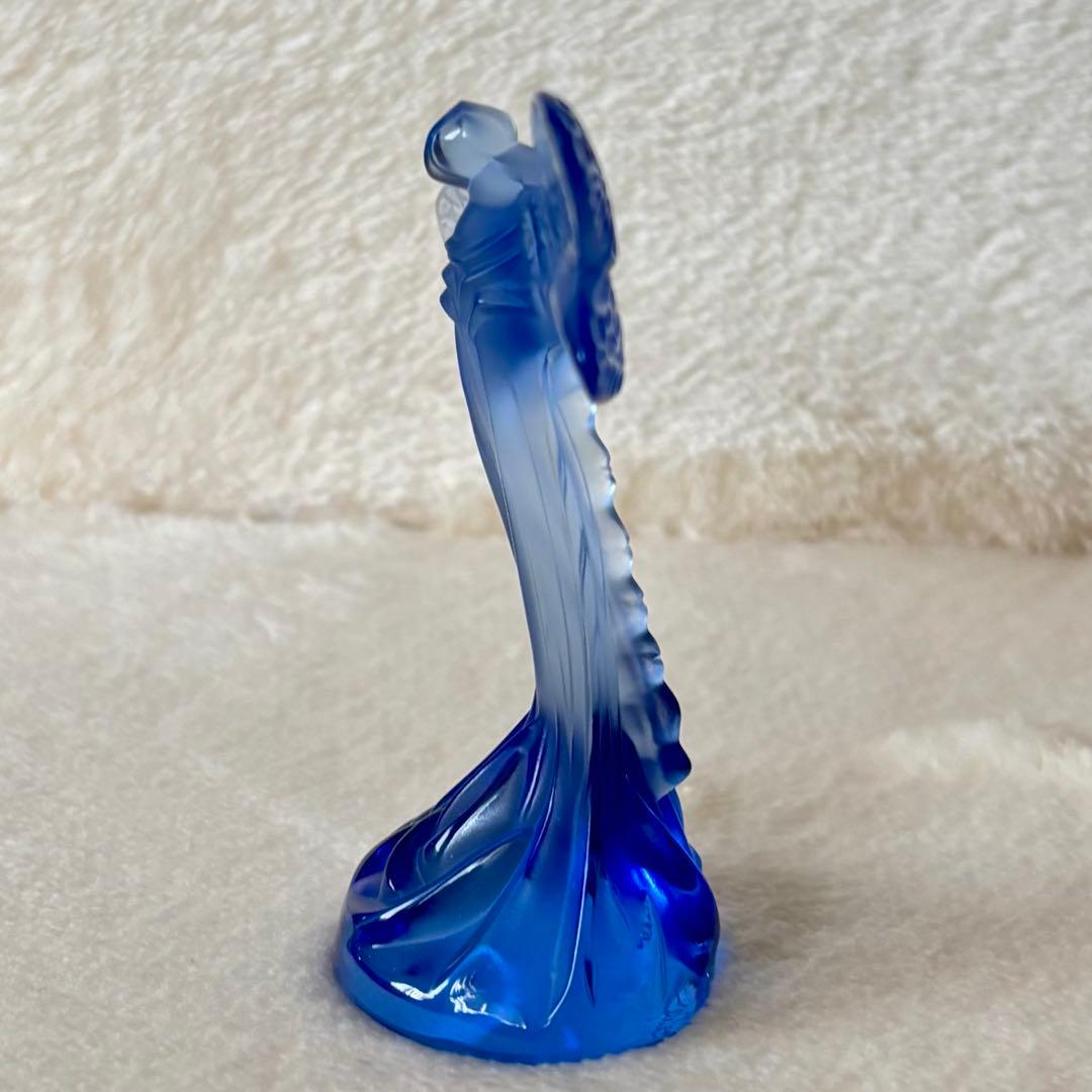 ◆ LALIQUE ラリック◆クリスタル置物 トンボ クリアパープル