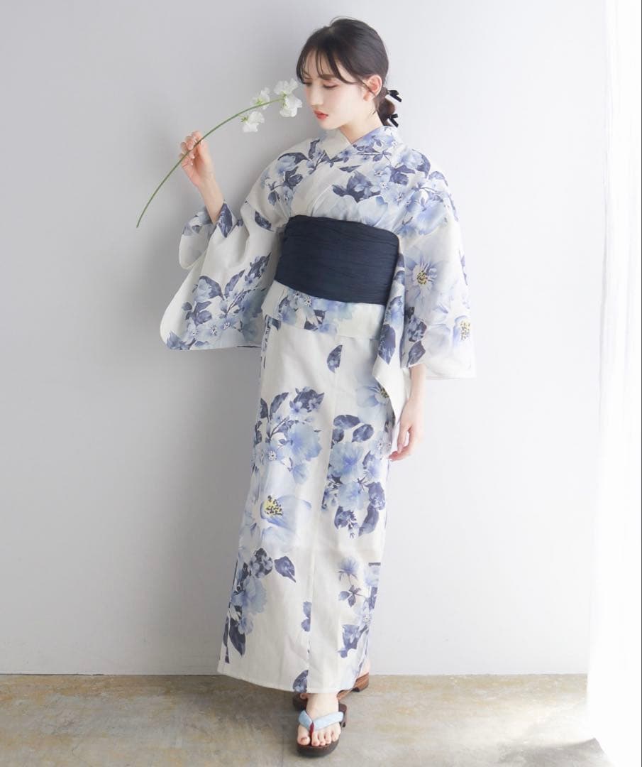 KYOETSU 1人で簡単着付け ワンピース浴衣2点セット