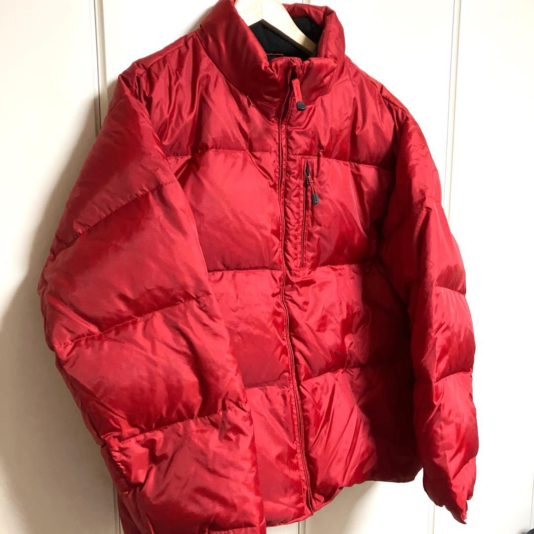 GAP ダウンジャケット164879　Lサイズ RED 裏フリース