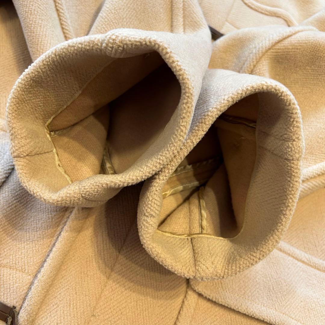 グレンフェル ヘリンボーンダッフルコートムーアブルック38ベージュイングランド製