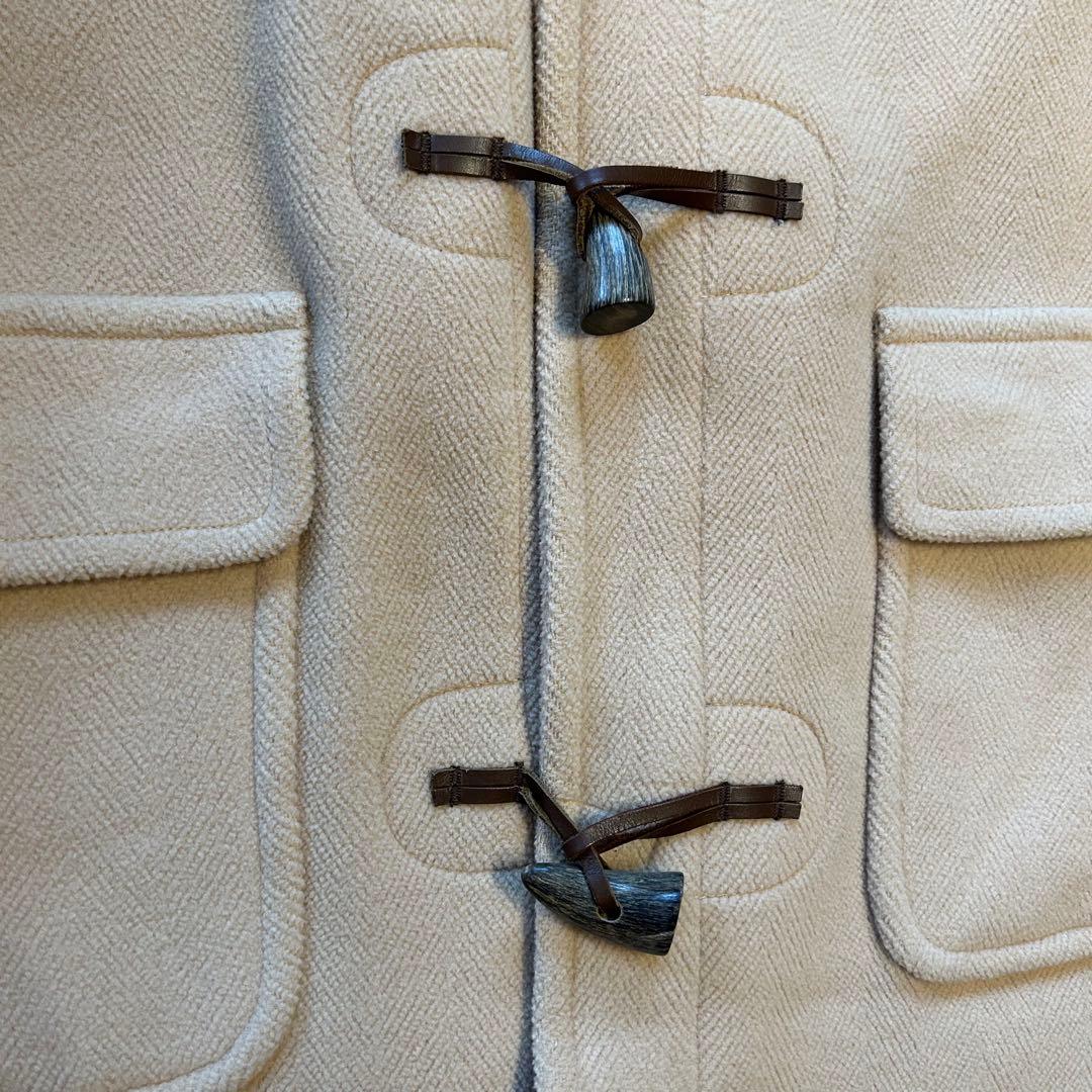 グレンフェル ヘリンボーンダッフルコートムーアブルック38ベージュイングランド製