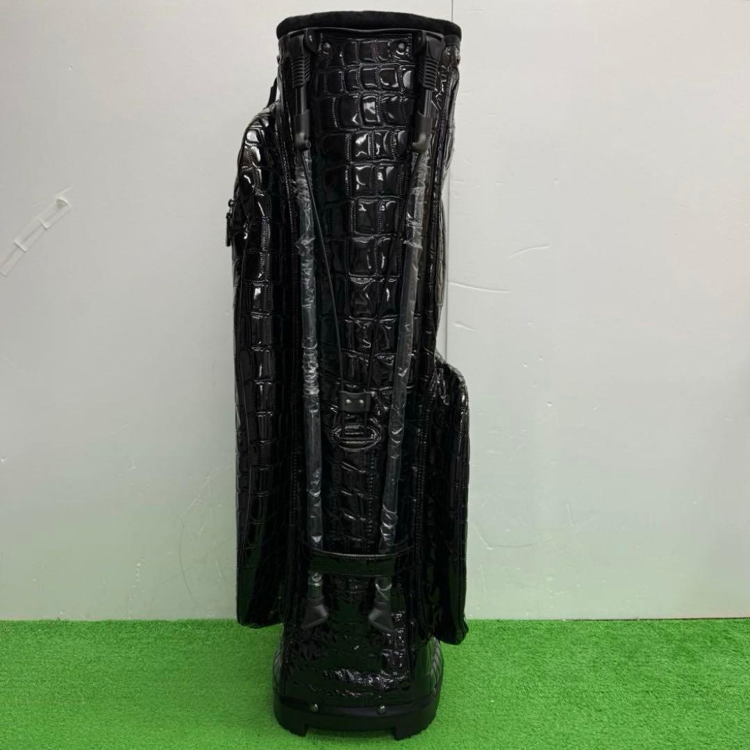 OUUL オウル アリゲーター キャディバッグ ゴルフバッグ ブラック