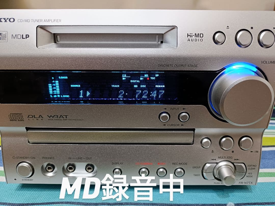 ONKYO FR-N7TX CD,MD,FM/AM　整備済完動品　リモコン付