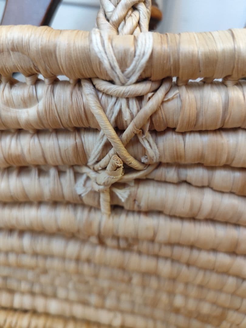 揺り籠　クーファン　クーハン　ラタン　バスケット　籠　籐　昭和レトロ　人形