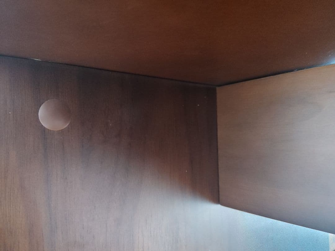 ダークブラウン 木製 カウンターボード　テーブル　棚　間仕切り