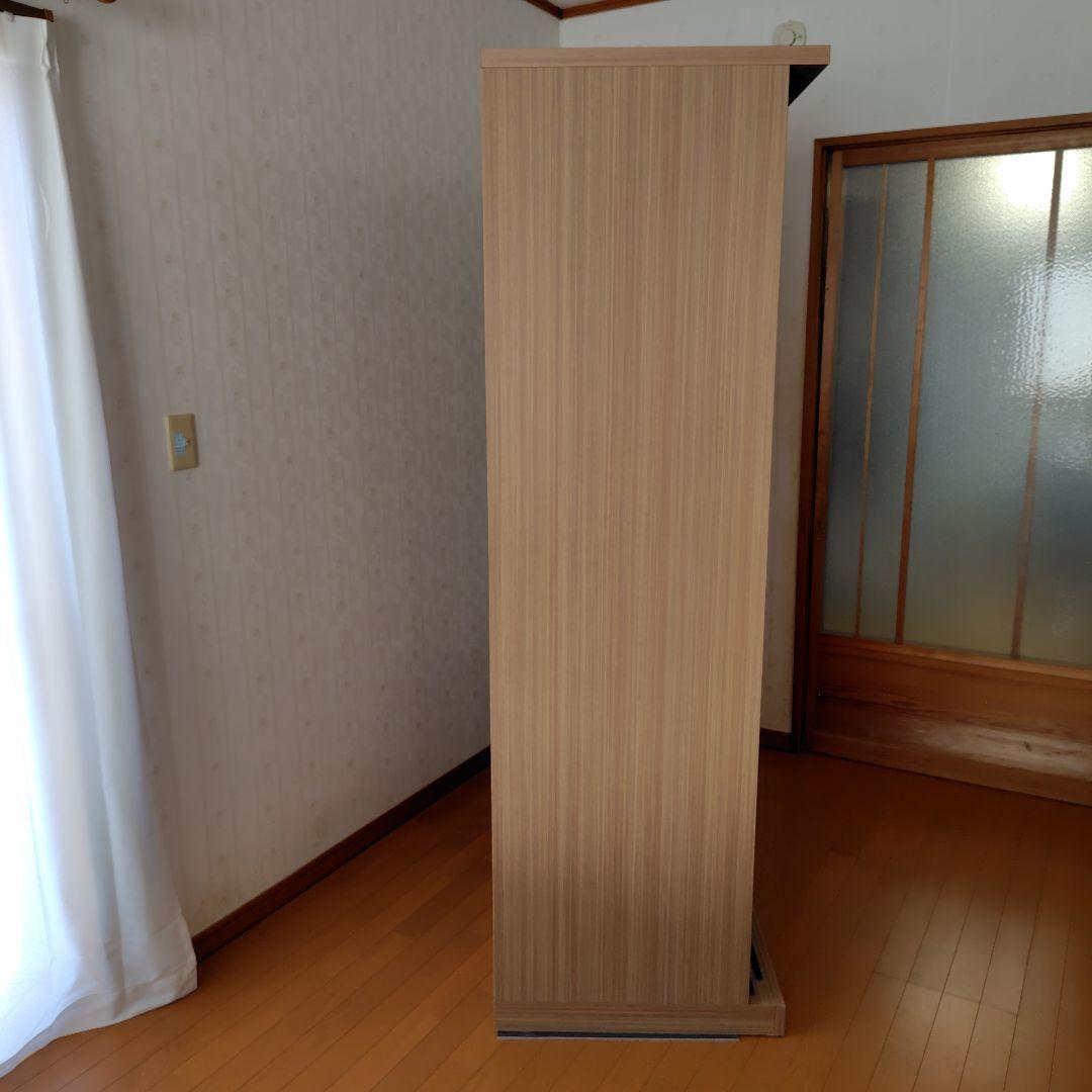 【中古】洋タンス 引き戸 クローゼット 木製 大容量 ワイド 可動棚 たのメル便