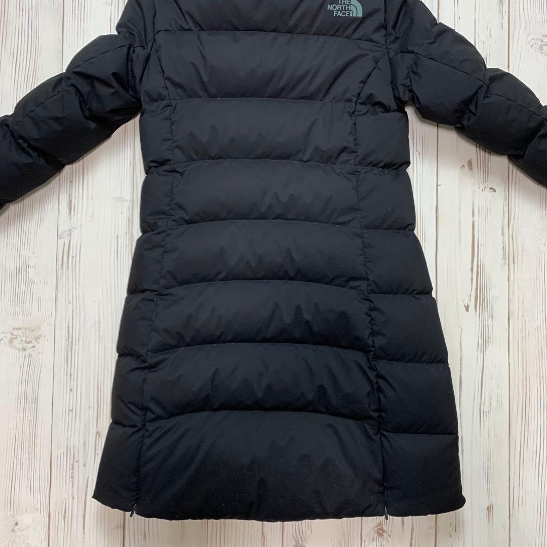 ノースフェイス ドライベント ロングダウンコート ベンチコート メンズ M 黒