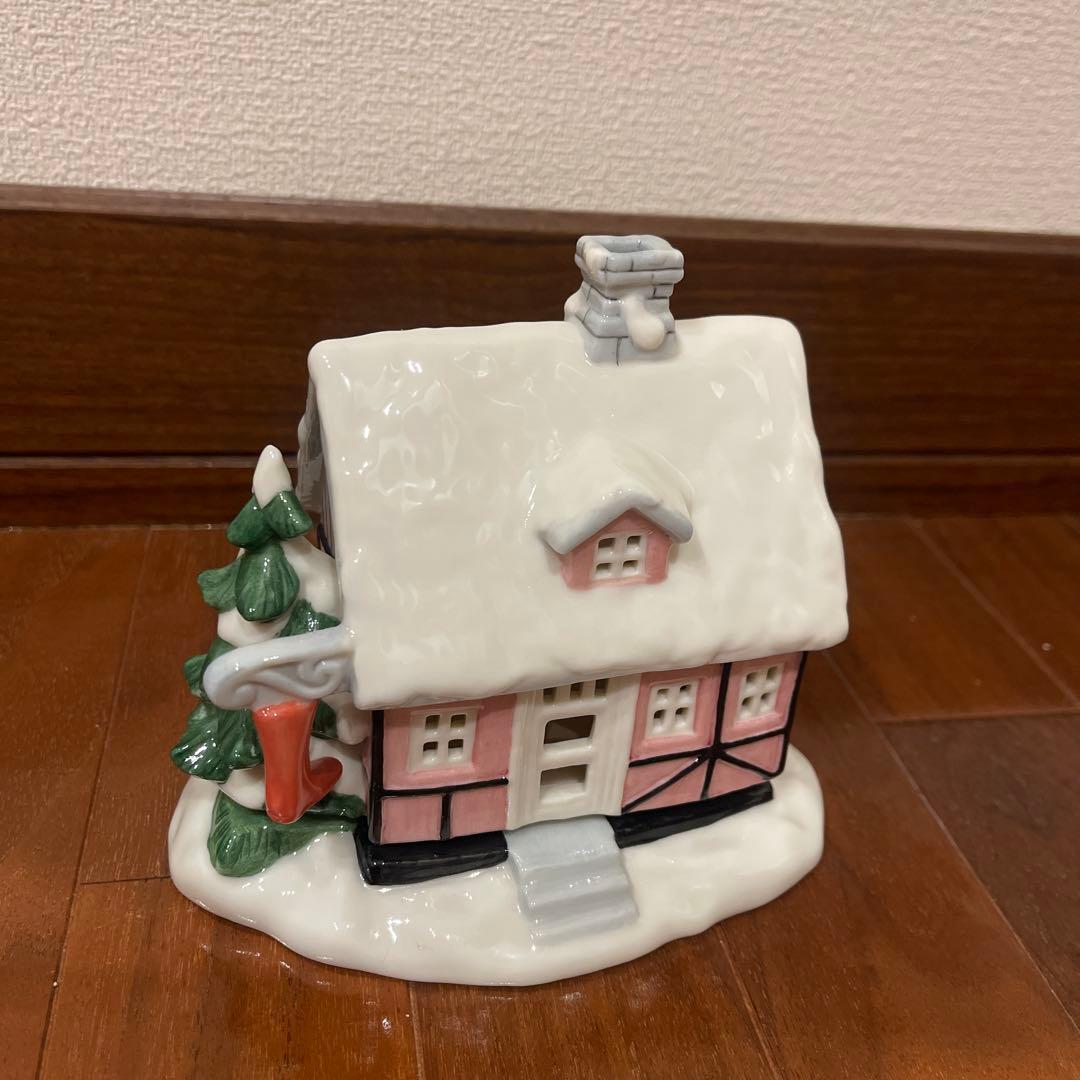 ロイヤルコペンハーゲン⚫︎雪の家 置物 クリスマス　キャンドル
