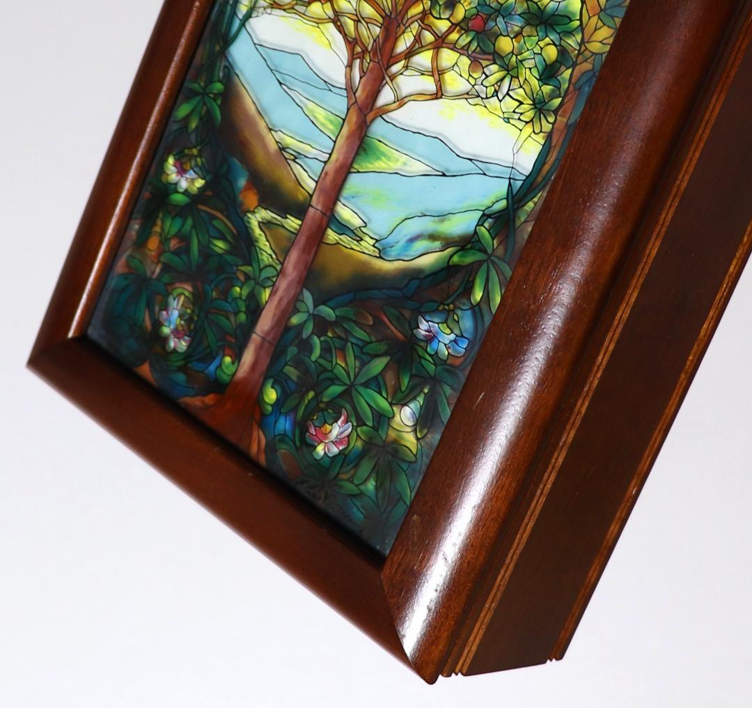ルイス・C・ティファニーヴィンテージステンドグラス木製一体型大ジュエリーボックス