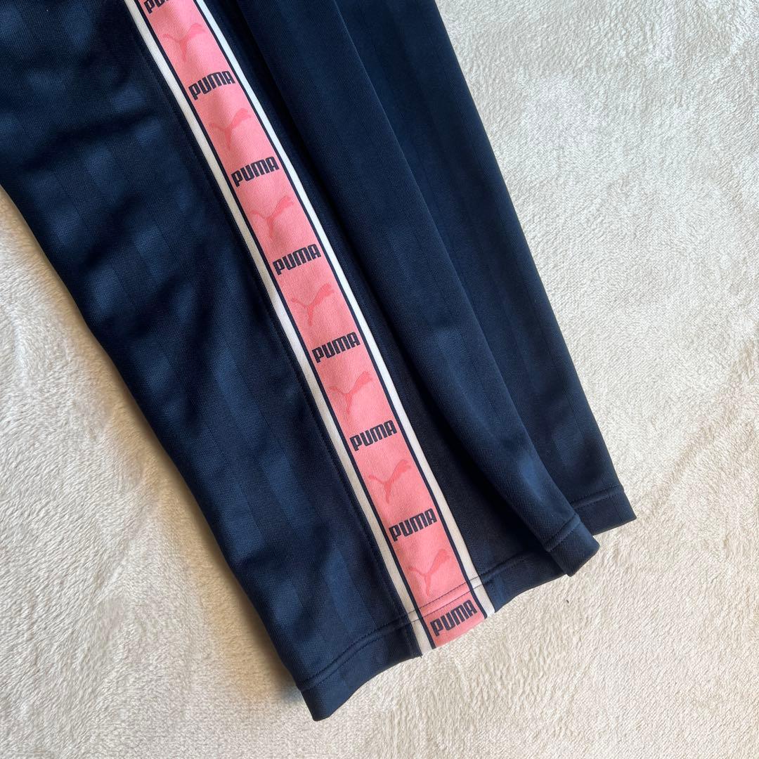 PUMA ジャージ 上下セット Lサイズ 日本製 ピンクロゴ サイドライン