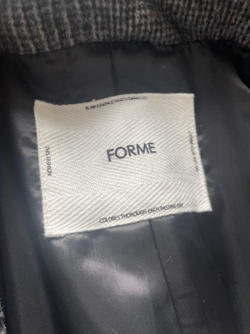 値下　FORME 東原亜希　コート　チェック　ノベルティ付き　ジャケット