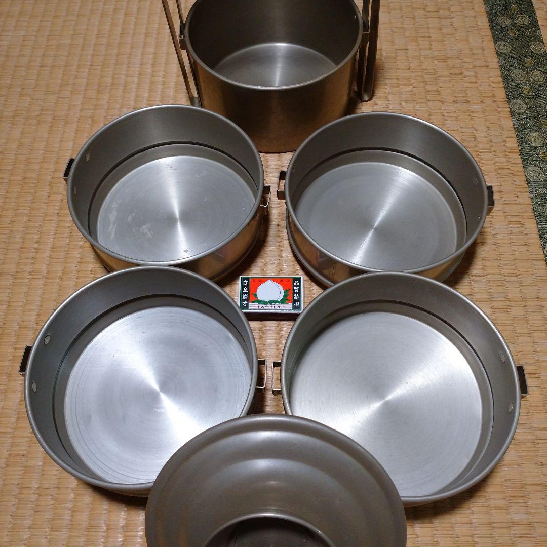 那須アルミニューム 5段容器 レトロ