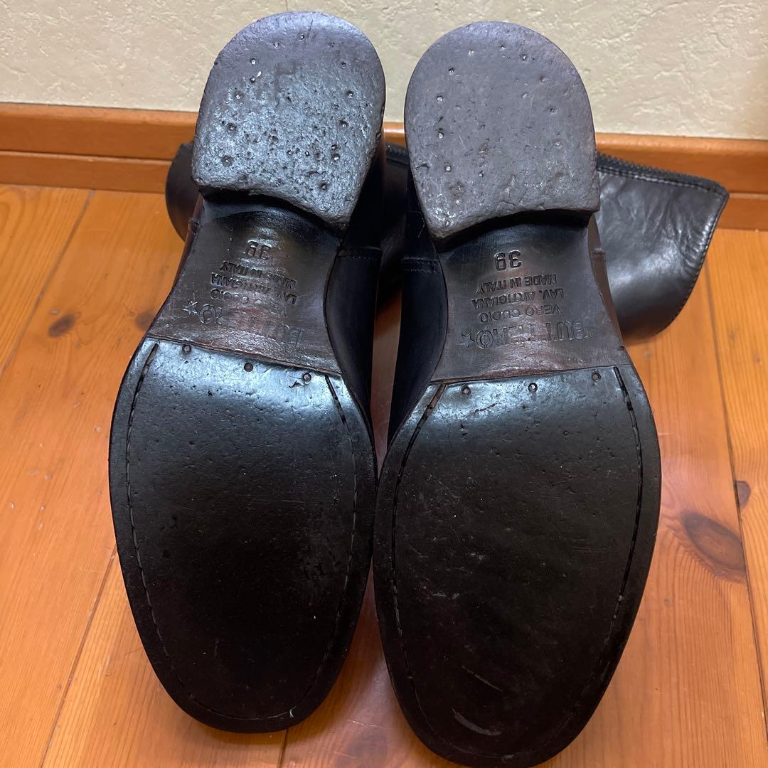 甘*ん様 BUTTERO ブッテロ　B1109 バックzipブーツ　BLACK