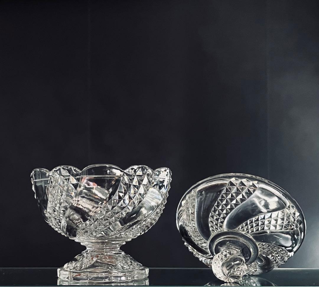 Baccarat バカラ/※大型サイズ　蓋物 セルポンティーヌ サーペンティン