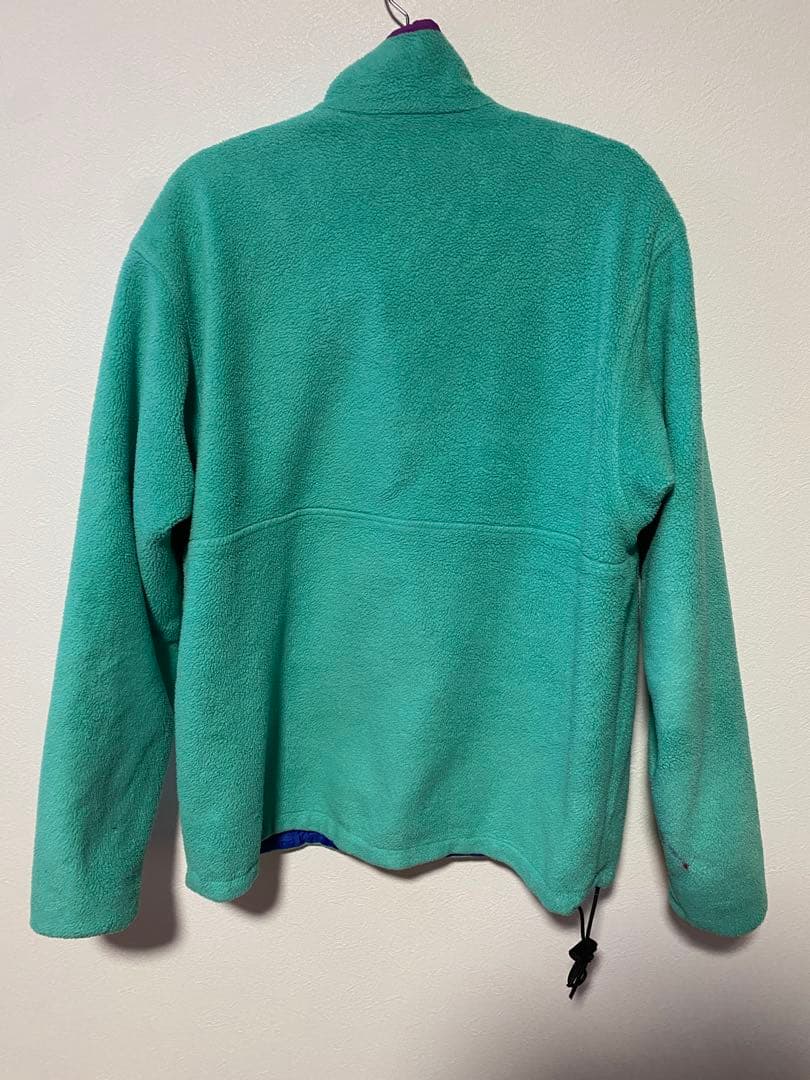 【USA製】90s パタゴニア グリセード M リバーシブル ティファニーブルー