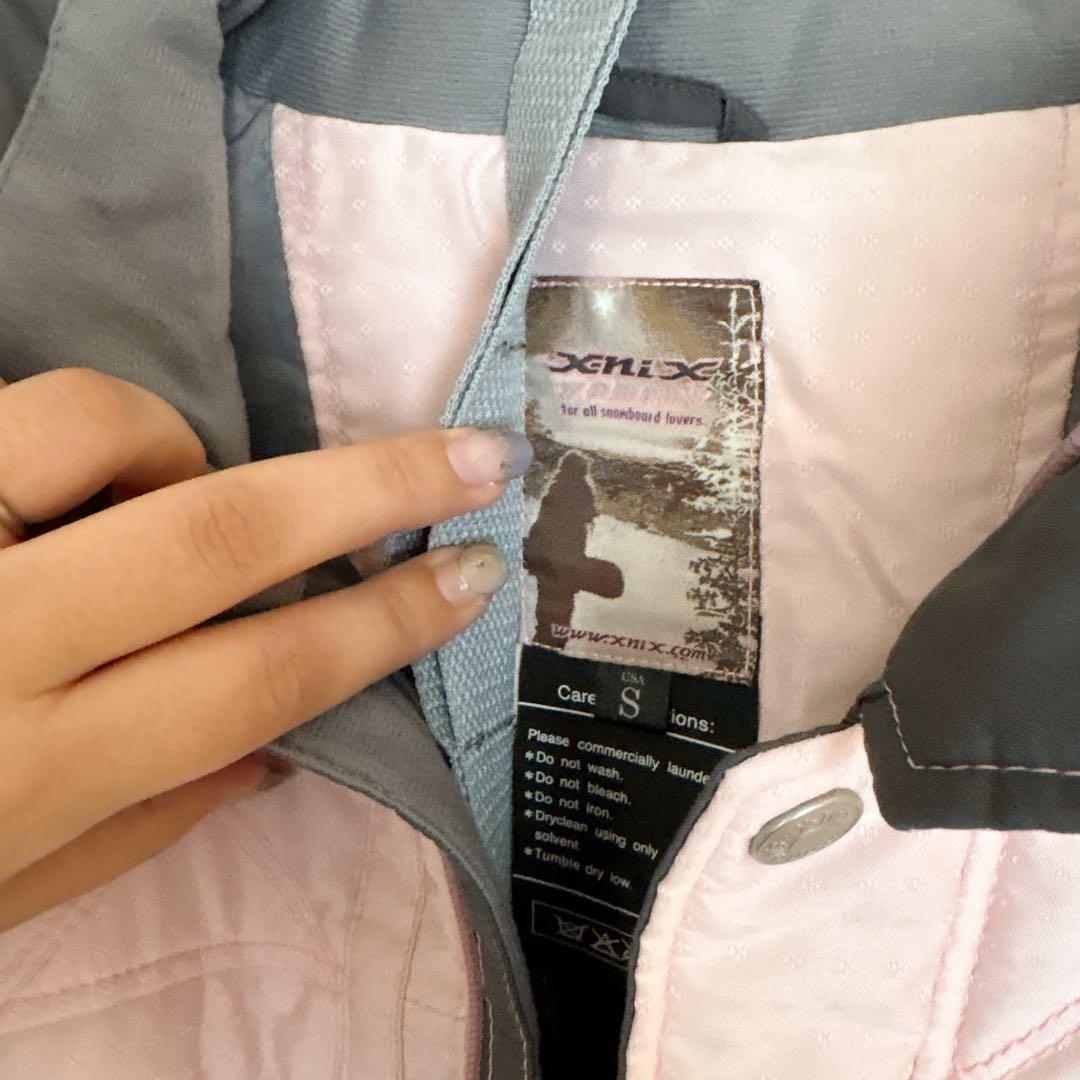 x-nix スノー ウェア 上下 セットアップ ベビーピンク ブラウン S