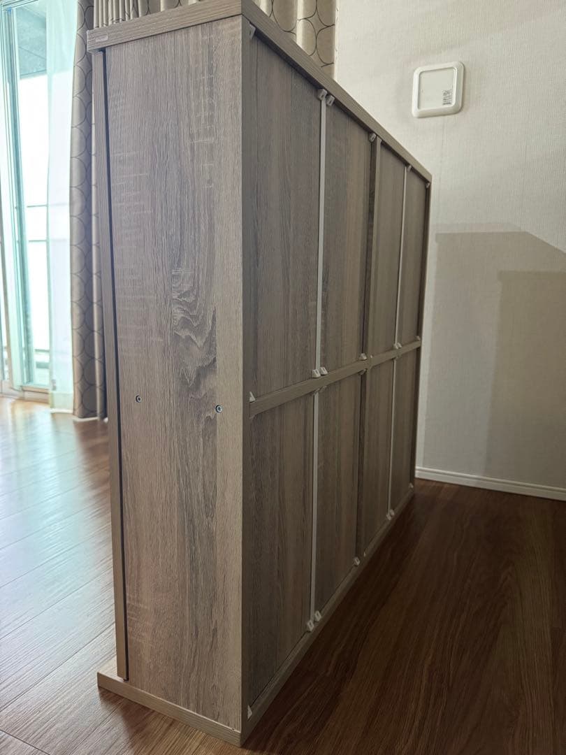 北欧ナチュラルなガラス扉キャビネット✨スリムでお洒落、新品売り切れ中の人気商品！