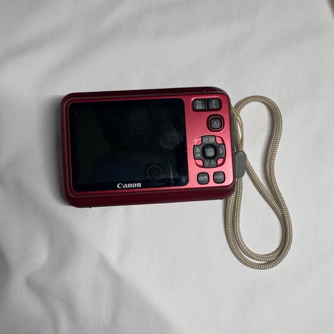 Canon PowerShot A495 レッド コンパクトデジタルカメ