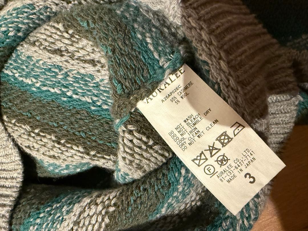 Auralee オーラリー ニット　セーター　カシミヤ 25AW