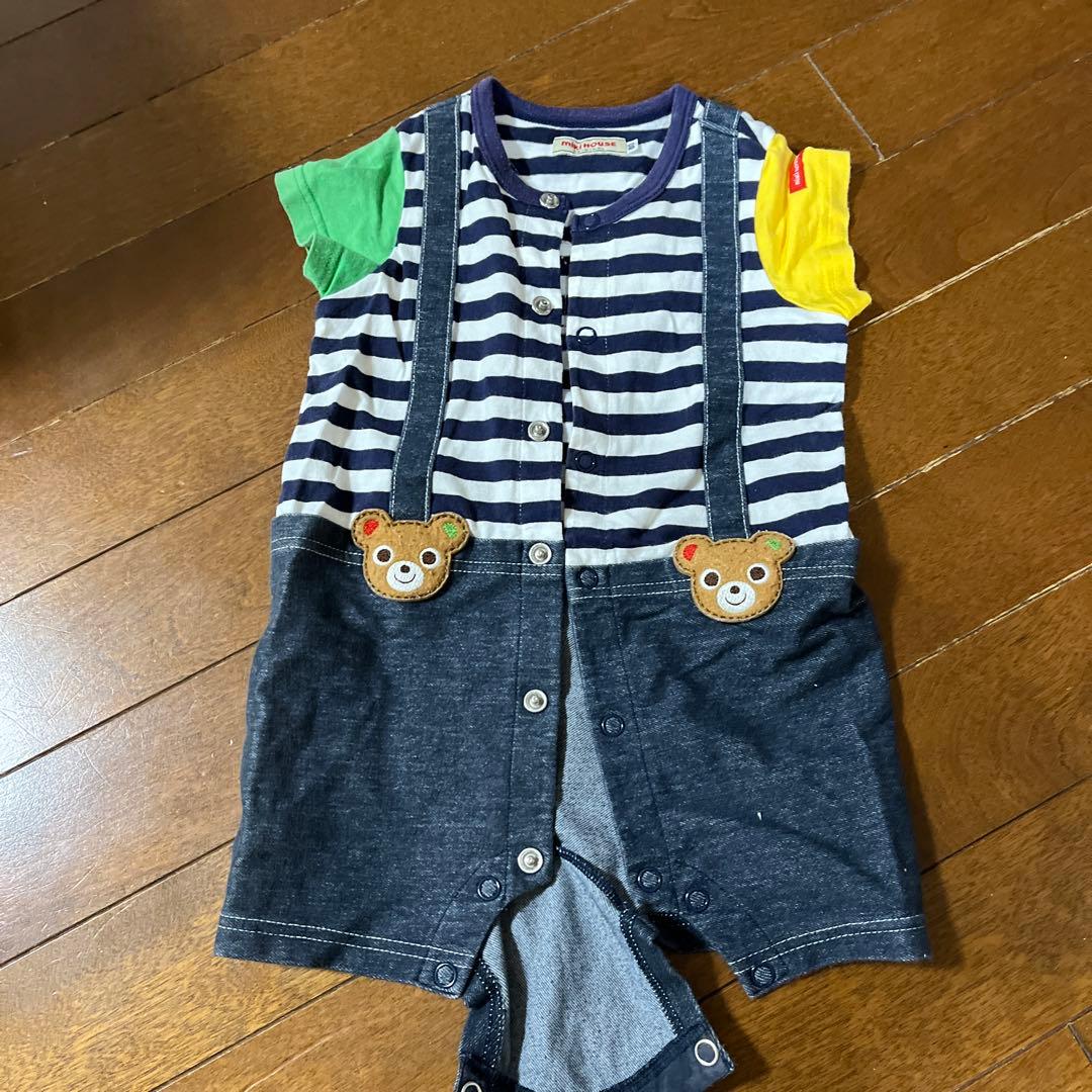 ミキハウス80新品たぐ付き3点ロンパース靴下おまけです。全部で15点値下げ中