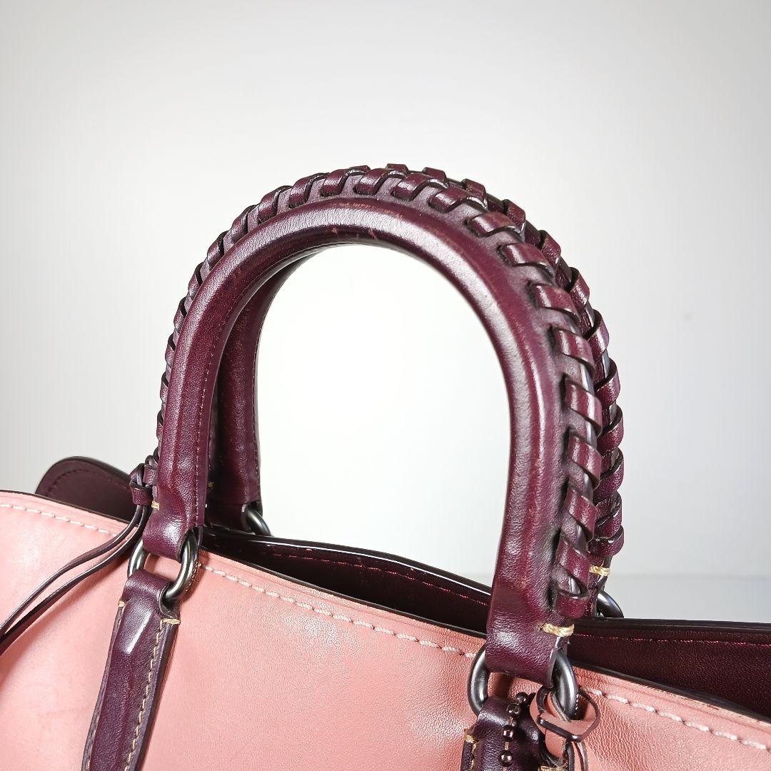 ✨美品✨コーチ ダコタ サッチェル ウィズ ウィップステッチハンドル 2way