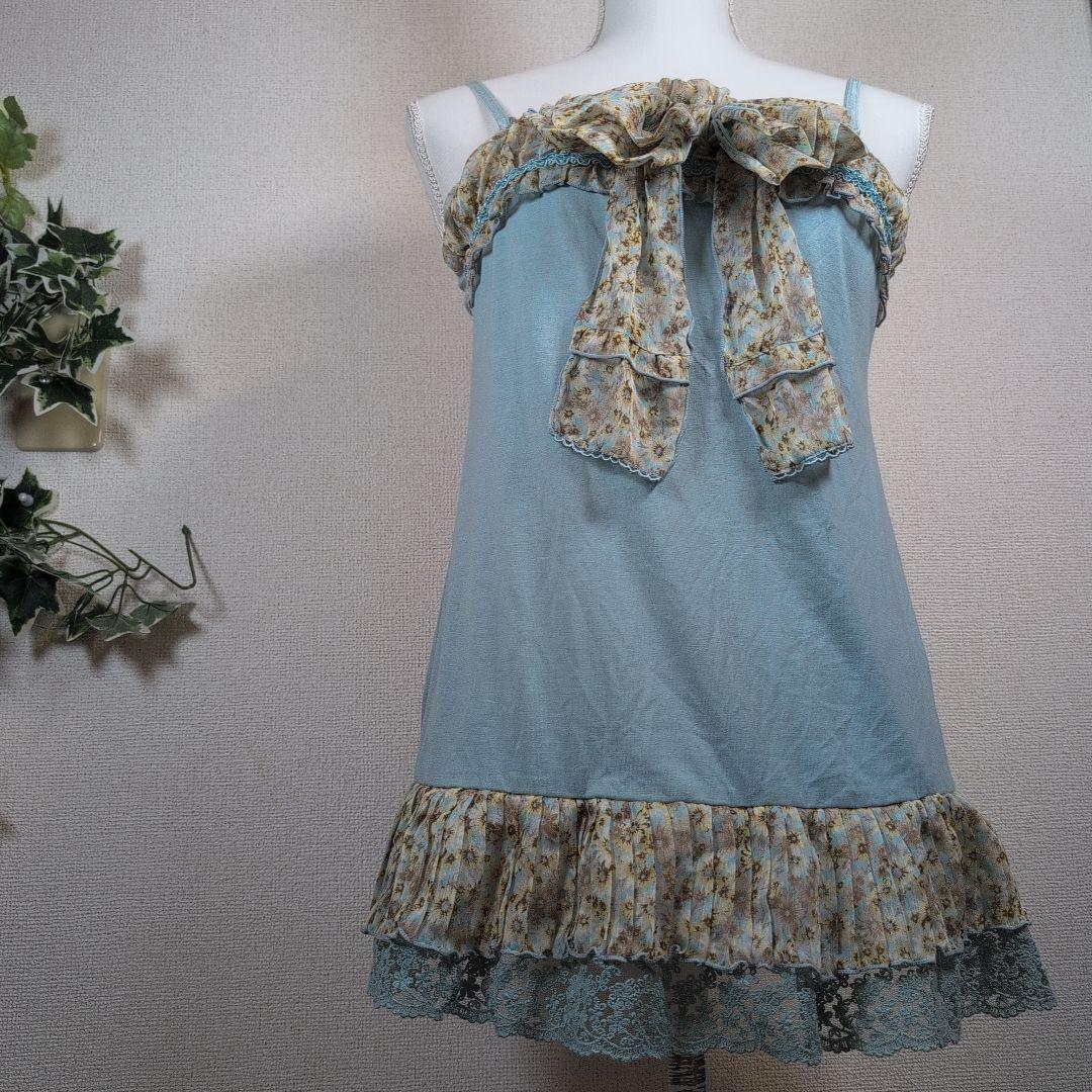 中島興業　axes femme　ビッグリボンキャミ　ベスト　リボンキャミ