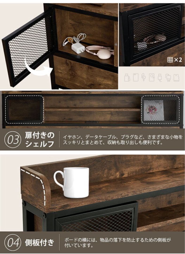 【新品・未開封】ベッドフレーム セミダブル ブラック 木製 パイプベッド #1