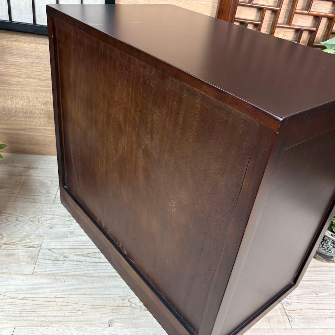 民芸家具和箪笥2点セット（三段四つ引き＋引き戸チェスト）木製桐材無垢和室和風総桐