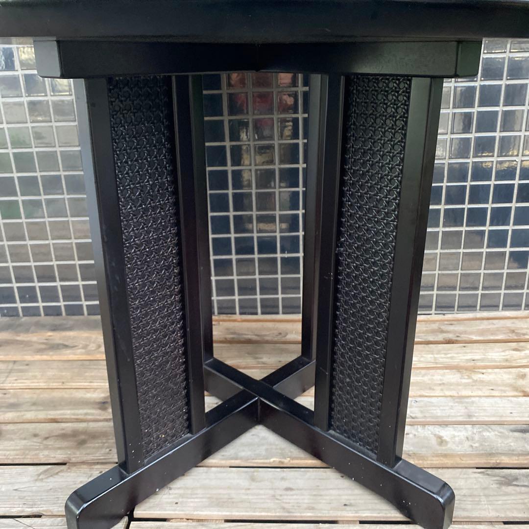 モリシゲ メヌエット 丸テーブル タイル張り 漆塗り 高級家具 インテリア