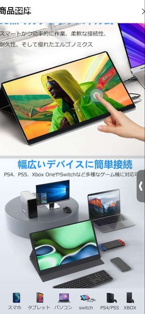 ディスプレイ・モニター本体 Acouto Portable Monitor A15