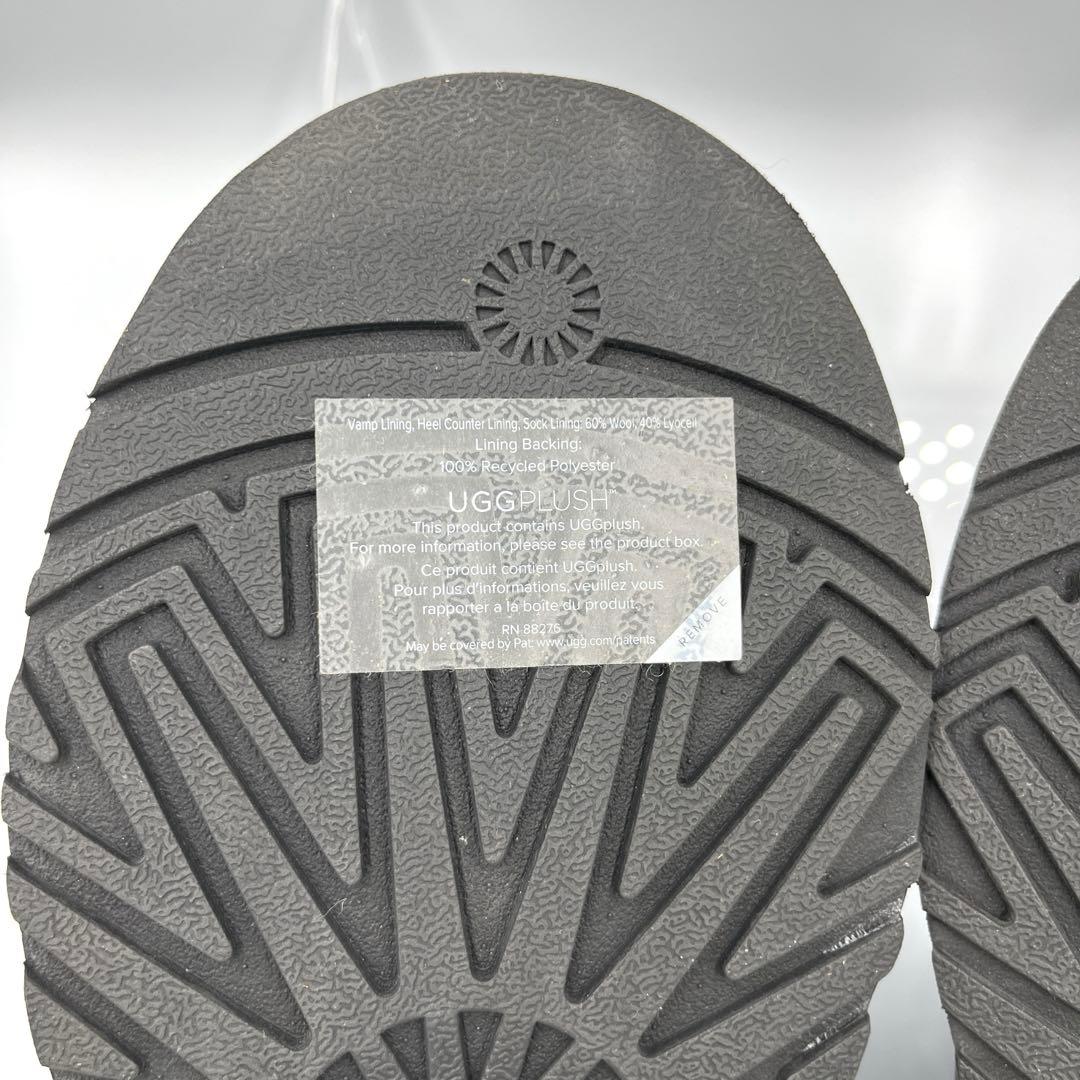 【美品】UGG W CLASSIC MINI DIPPER 厚底ブーツ黒23