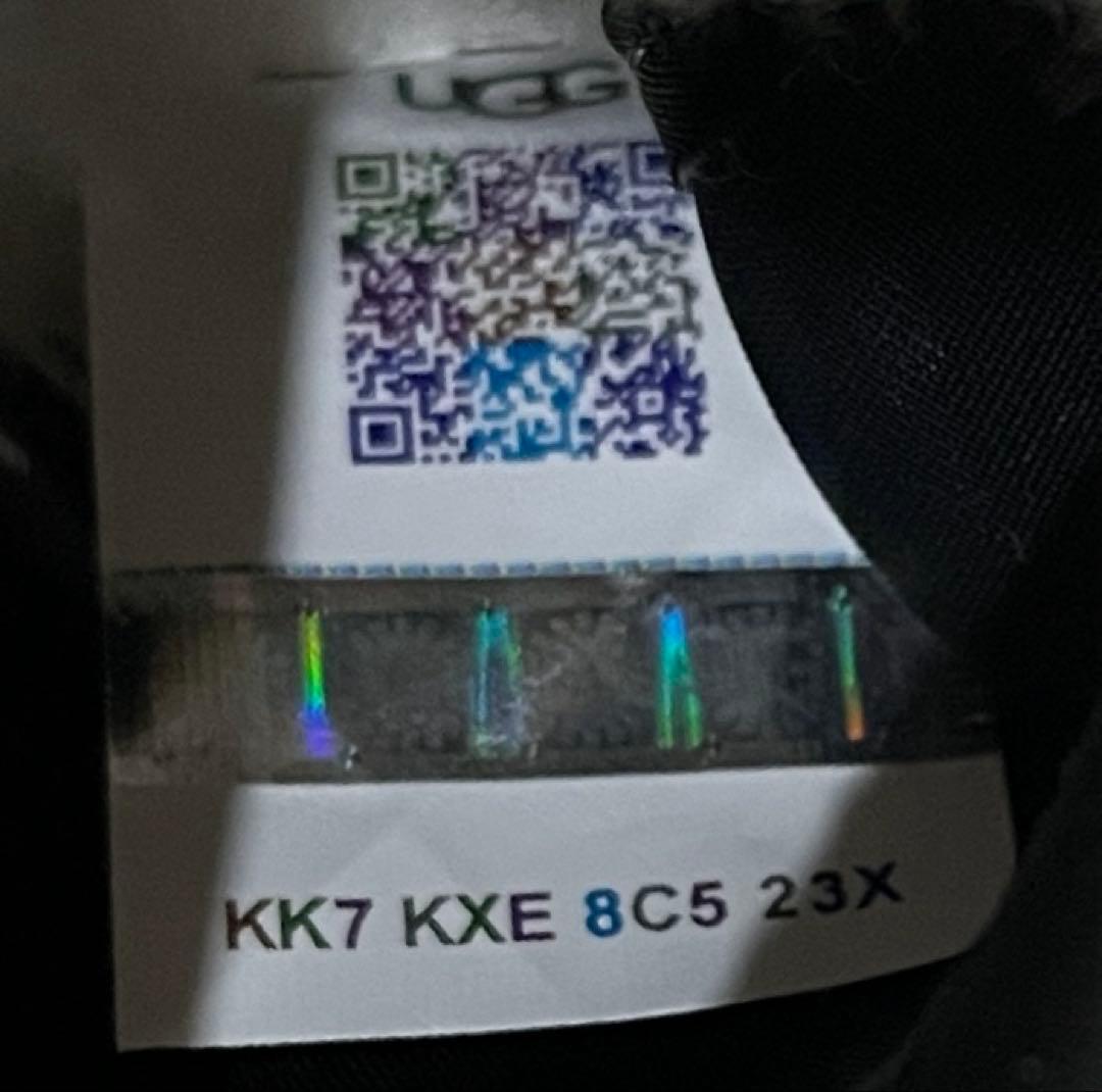 【美品】UGG W CLASSIC MINI DIPPER 厚底ブーツ黒23