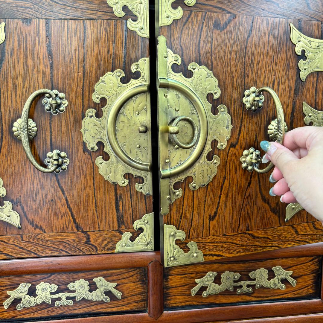 韓国製 八方チェスト 大型収納キャビネット 和家具 和箪笥 収納キャビネット