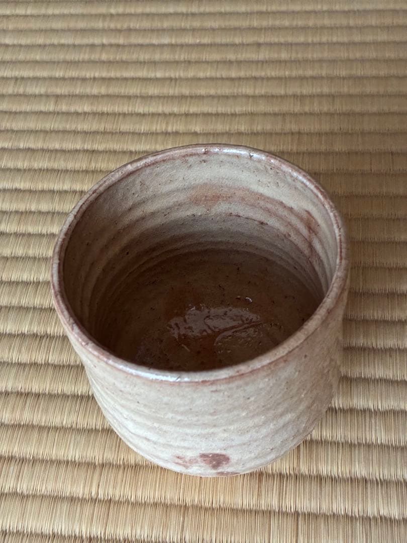 茶道具『大野瑞峰作 萩焼 筒茶碗』