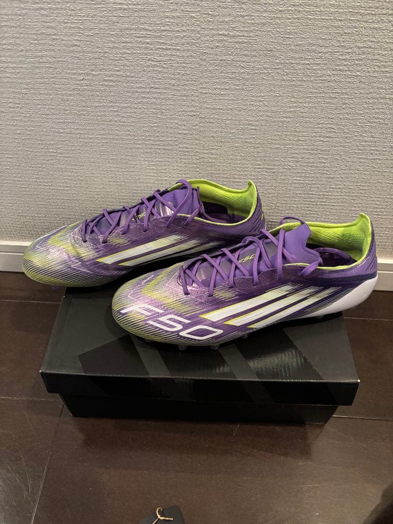 adidas F50 ELITE AGサッカーシューズ 紫/緑　27.0cm