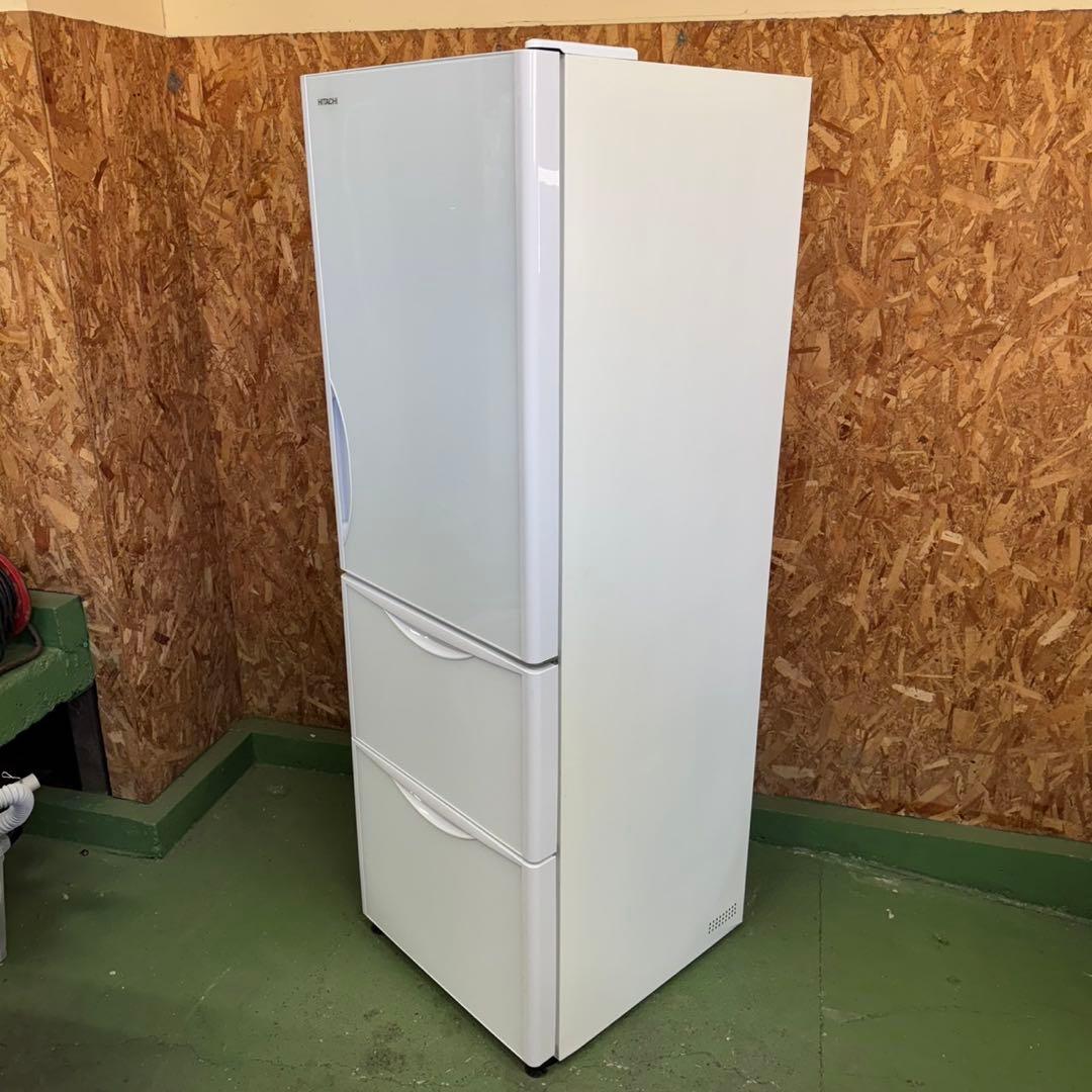 318 日立　大型冷蔵庫　300L強　小型　自動製氷　大人気モデル　右開き