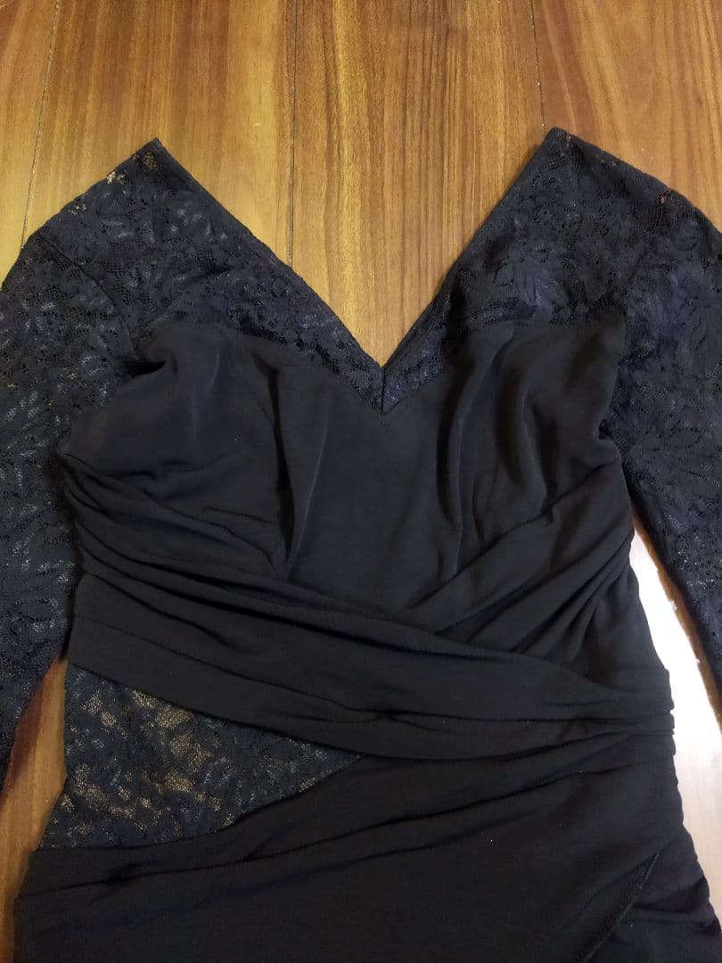 希少♪チャコット ダンス ワンピース S ラテン レース 膝丈