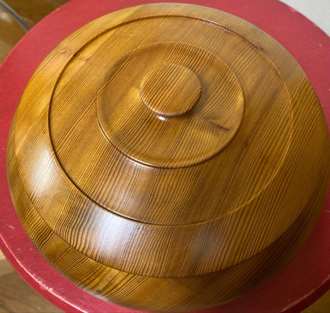 値下げ！銘木屋久杉　無垢　高級菓子器　靖修作