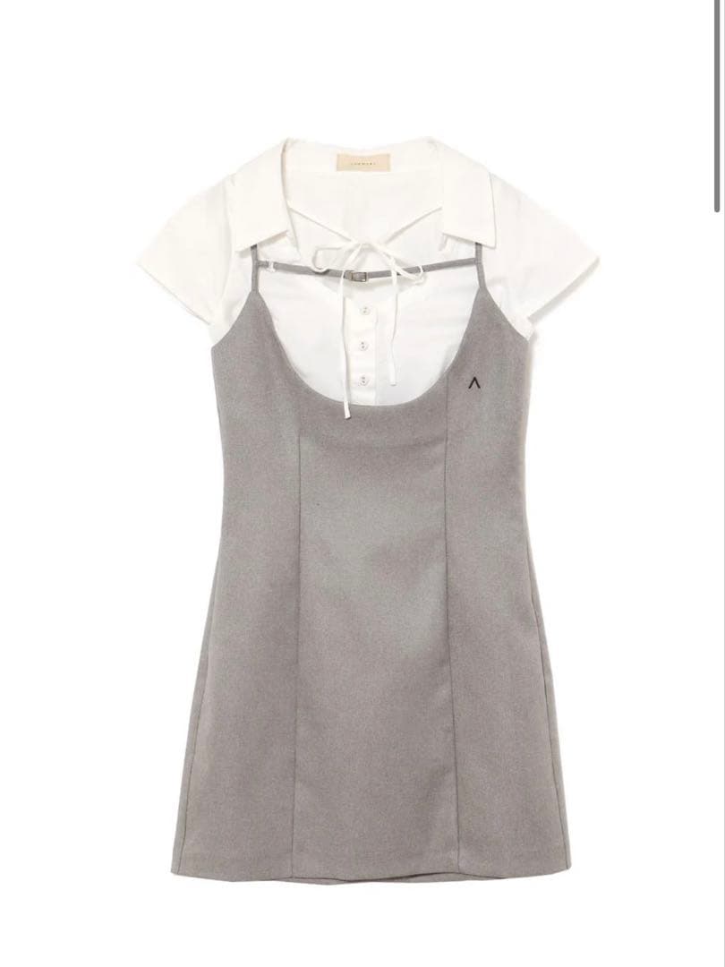 ワンピース Betty layered dress / AND MARY